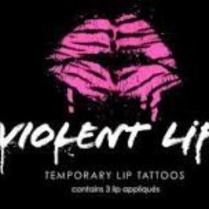 Violent Lips 💋 Pink Tiger Temporary Lip Tattoos | 3 Pack